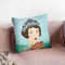 Woman And Seashells Throw Pillow By Sally B
