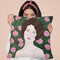 Woman In Rose Garden Throw Pillow By Sally B