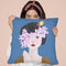 Woman With Bird And Flowers Throw Pillow By Sally B