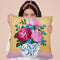 Chinoiserie Vase And Peony Throw Pillow By Sally B
