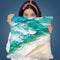 Aerial Sea Throw Pillow By Sisi And Seb