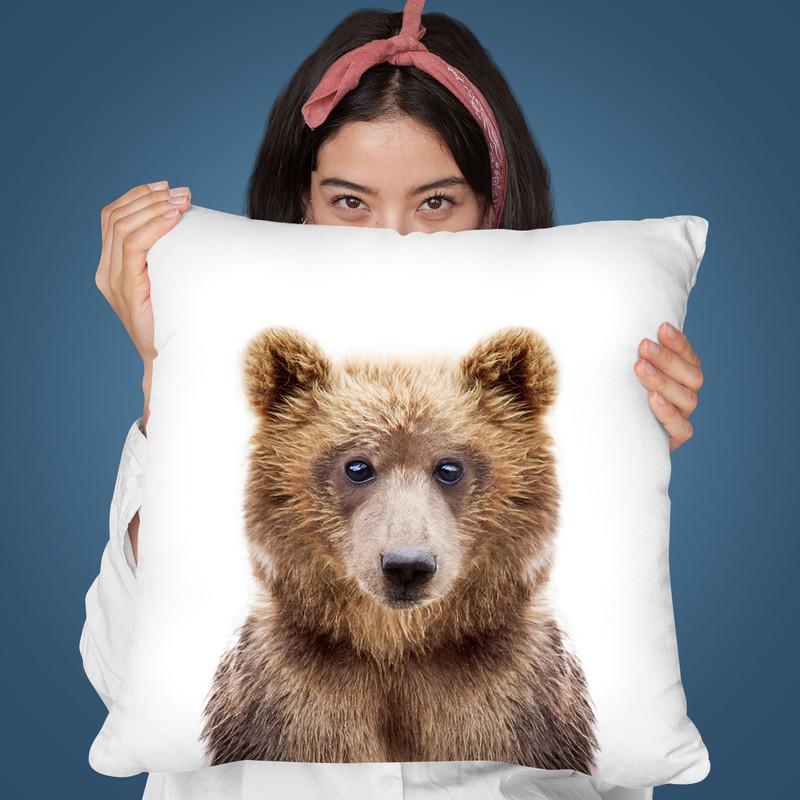 Baby Bear Throw Pillow By Sisi And Seb