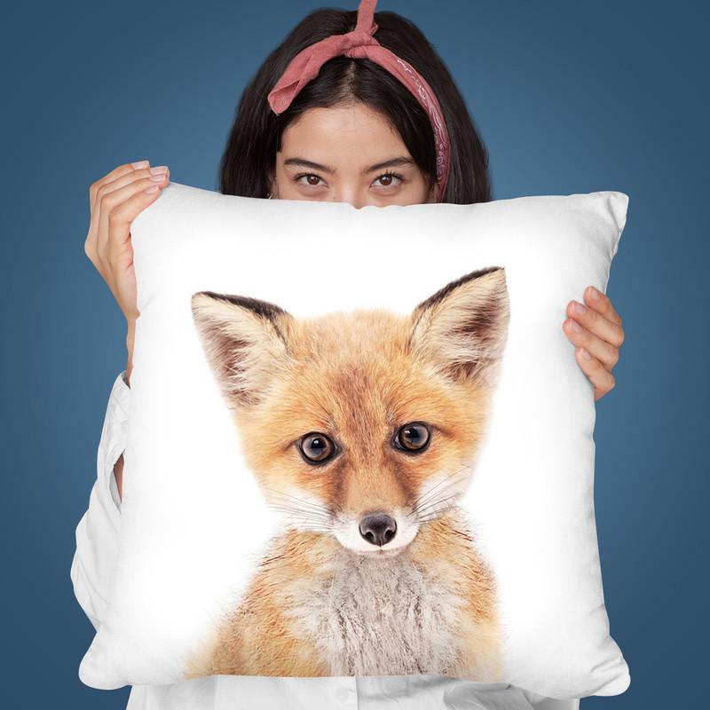 Baby Fox Throw Pillow By Sisi And Seb