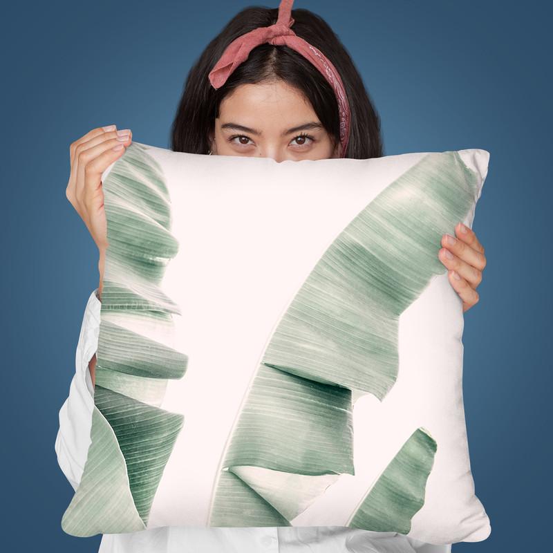 Banana Blush Throw Pillow By Sisi And Seb