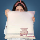 Beach Hut Throw Pillow By Sisi And Seb