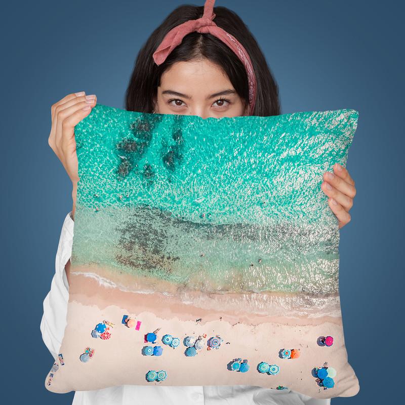 Beach People Throw Pillow By Sisi And Seb