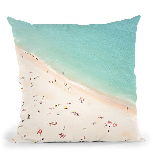 Beach Peopleii Throw Pillow By Sisi And Seb