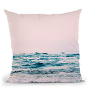 Blush Ocean Throw Pillow By Sisi And Seb