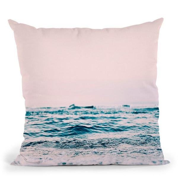 Blush Ocean Throw Pillow By Sisi And Seb