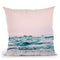 Blush Ocean Throw Pillow By Sisi And Seb