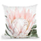 Blush Protea Throw Pillow By Sisi And Seb