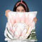 Blush Protea Throw Pillow By Sisi And Seb