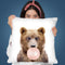 Bubble Gum Bear Throw Pillow By Sisi And Seb