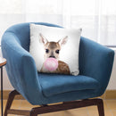 Bubble Gum Deer Throw Pillow By Sisi And Seb