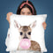 Bubble Gum Deer Throw Pillow By Sisi And Seb
