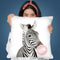 Bubble Gum Zebra Throw Pillow By Sisi And Seb