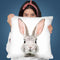 Bunny Face Throw Pillow By Sisi And Seb