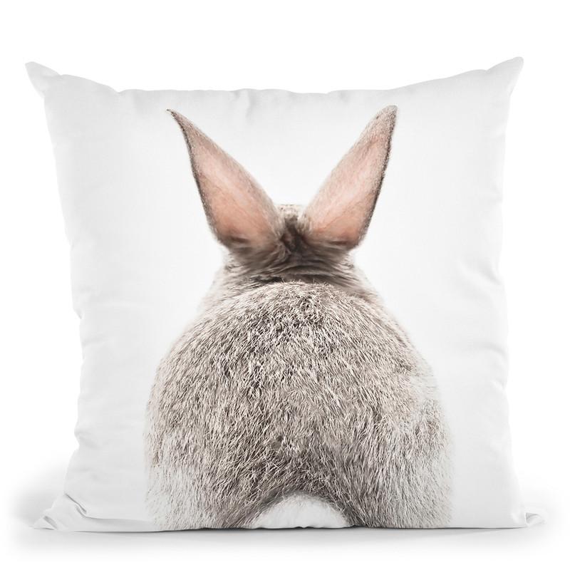 Bunny Tail Throw Pillow By Sisi And Seb