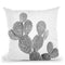 Cactus Bw Throw Pillow By Sisi And Seb