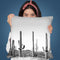 Cactus Land Bw Throw Pillow By Sisi And Seb