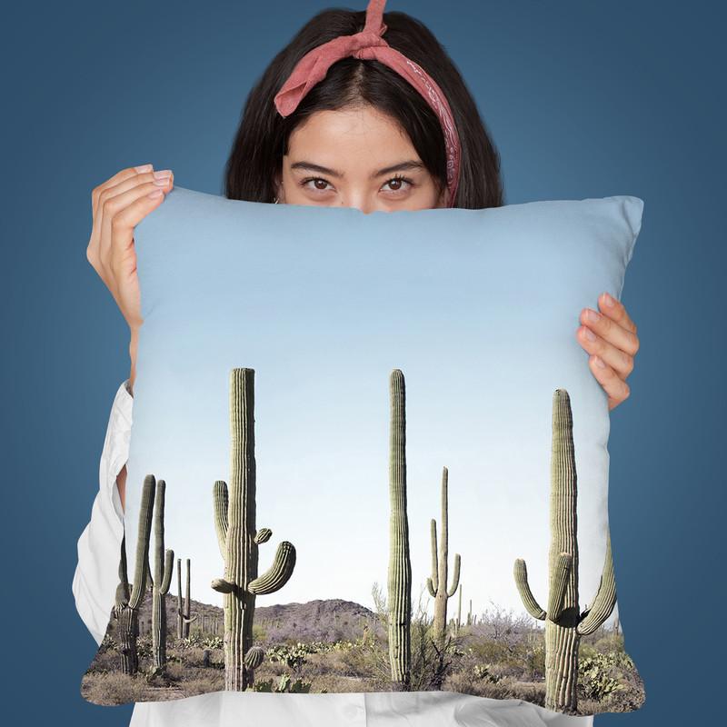 Cactus Land Throw Pillow By Sisi And Seb