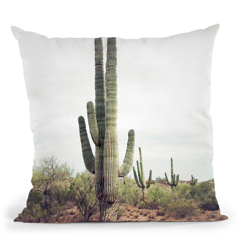 Desert Cactus Throw Pillow By Sisi And Seb