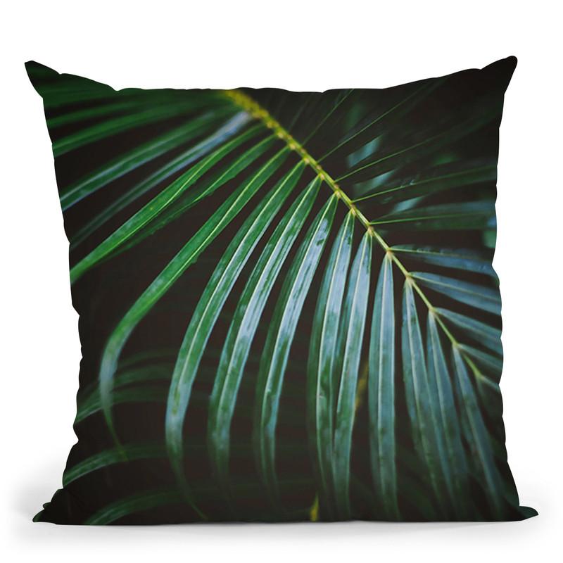 Emerald Leaf Throw Pillow By Sisi And Seb