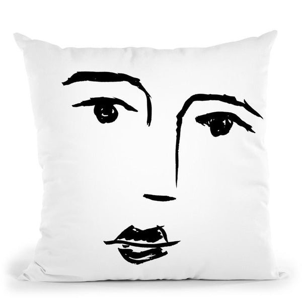 Face Throw Pillow By Sisi And Seb