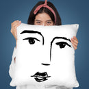Face Throw Pillow By Sisi And Seb