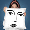 Face Throw Pillow By Sisi And Seb