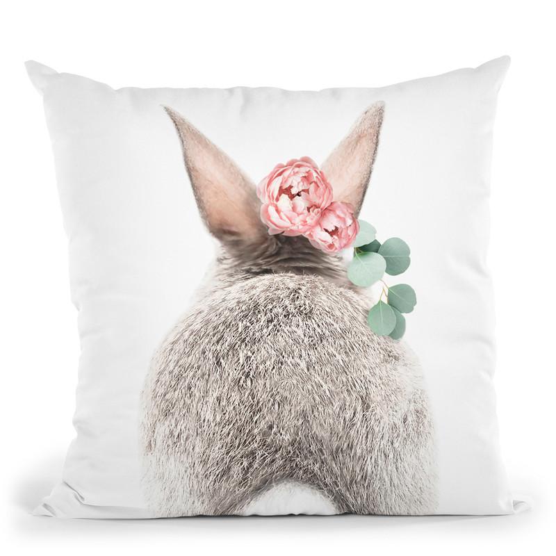 Flower Crown Bunny Ii Throw Pillow By Sisi And Seb