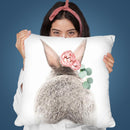 Flower Crown Bunny Ii Throw Pillow By Sisi And Seb