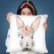 Flower Crown Bunny Throw Pillow By Sisi And Seb
