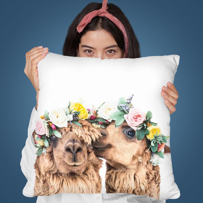 Flowers In Her Hair Throw Pillow By Sisi And Seb