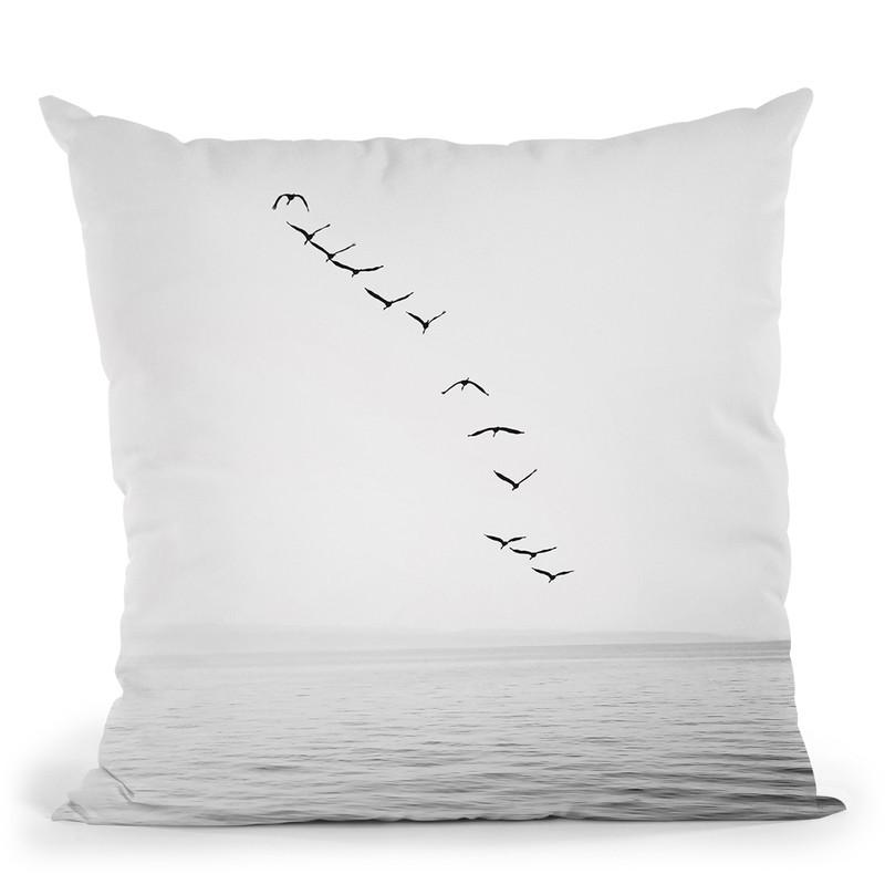 Flying Birds Throw Pillow By Sisi And Seb