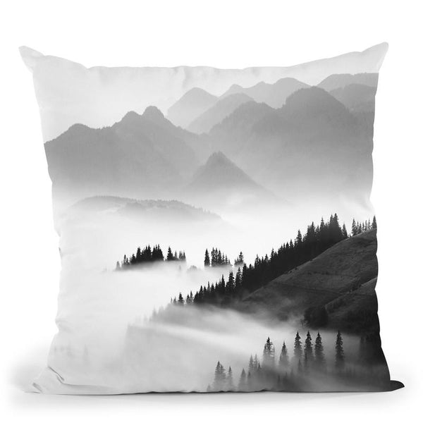 Forest Bw Throw Pillow By Sisi And Seb