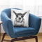 Funny Llama Bw Throw Pillow By Sisi And Seb