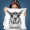 Funny Llama Bw Throw Pillow By Sisi And Seb