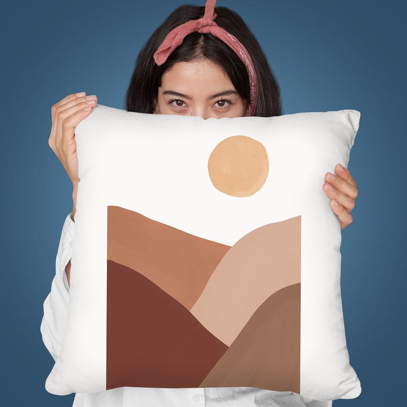 Graphic Desert Throw Pillow By Sisi And Seb