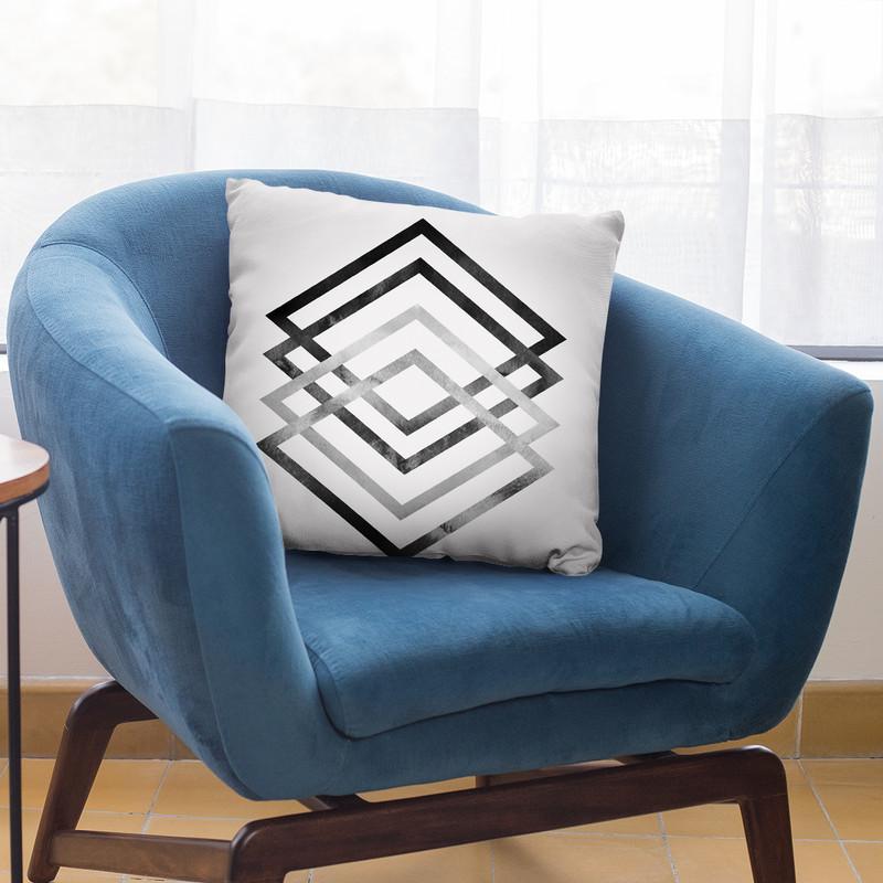 Graphic Shapes Throw Pillow By Sisi And Seb