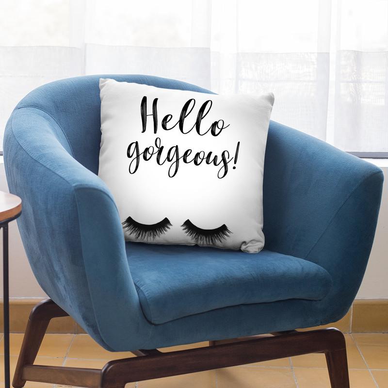 Hello Gorgeous Throw Pillow By Sisi And Seb