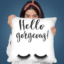 Hello Gorgeous Throw Pillow By Sisi And Seb