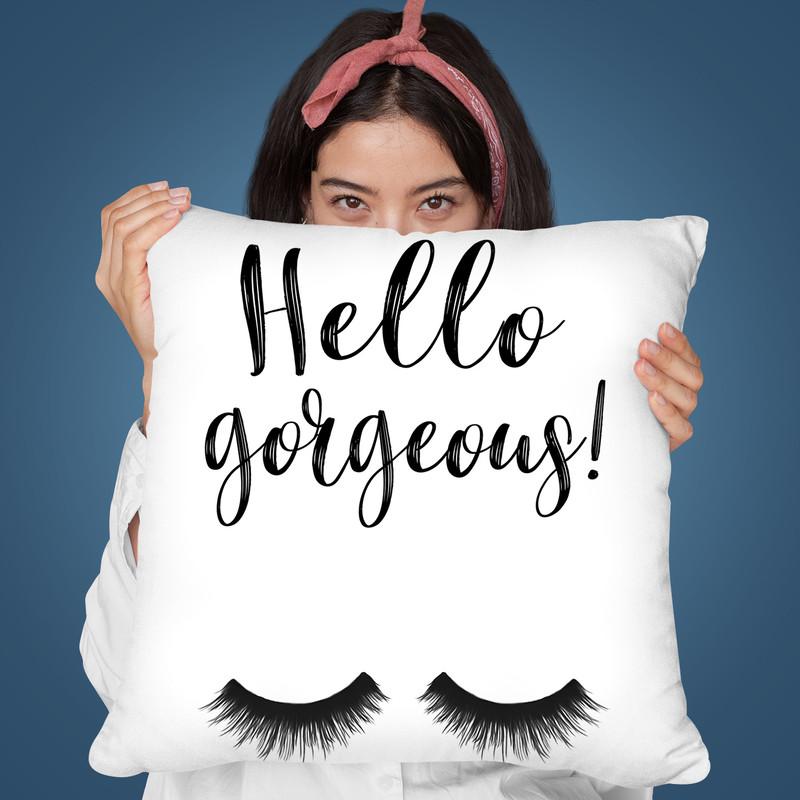 Hello Gorgeous Throw Pillow By Sisi And Seb