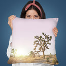 Joshua Tree Sunset Throw Pillow By Sisi And Seb