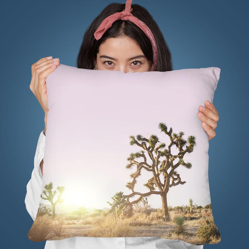Joshua Tree Sunset Throw Pillow By Sisi And Seb