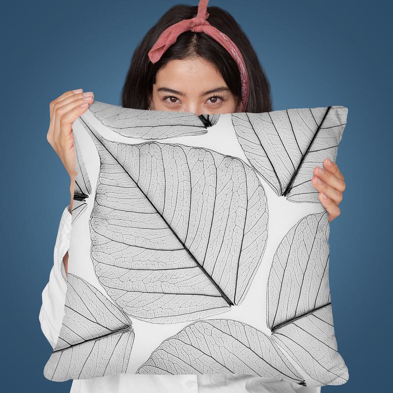 Leaf Skelletonii Throw Pillow By Sisi And Seb
