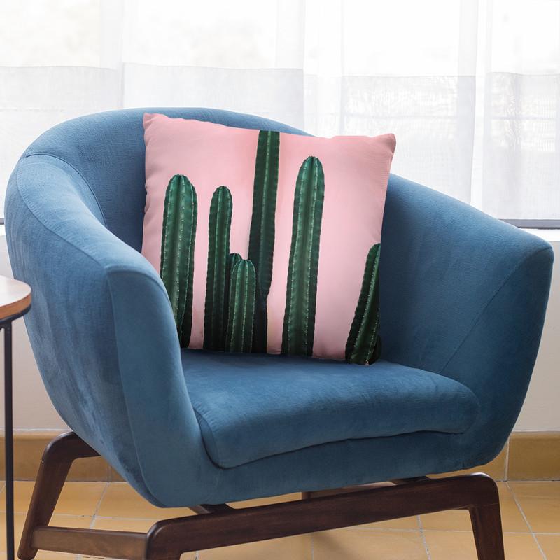 Mexican Cactus I Throw Pillow By Sisi And Seb