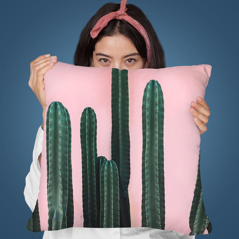 Mexican Cactus I Throw Pillow By Sisi And Seb