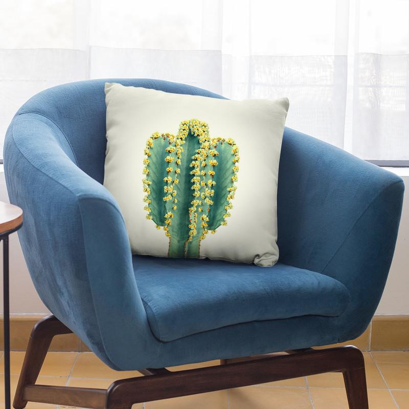Mexican Cactus Throw Pillow By Sisi And Seb