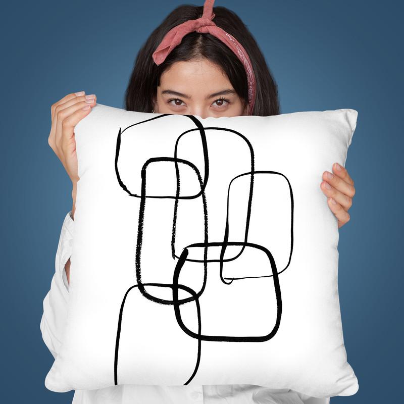 Minimal Sauares Throw Pillow By Sisi And Seb
